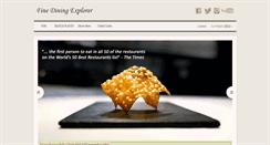 Desktop Screenshot of finediningexplorer.com